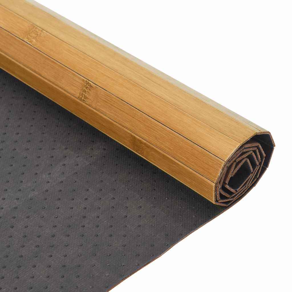 Teppich Rechteckig Natur 100x100 cm Bambus