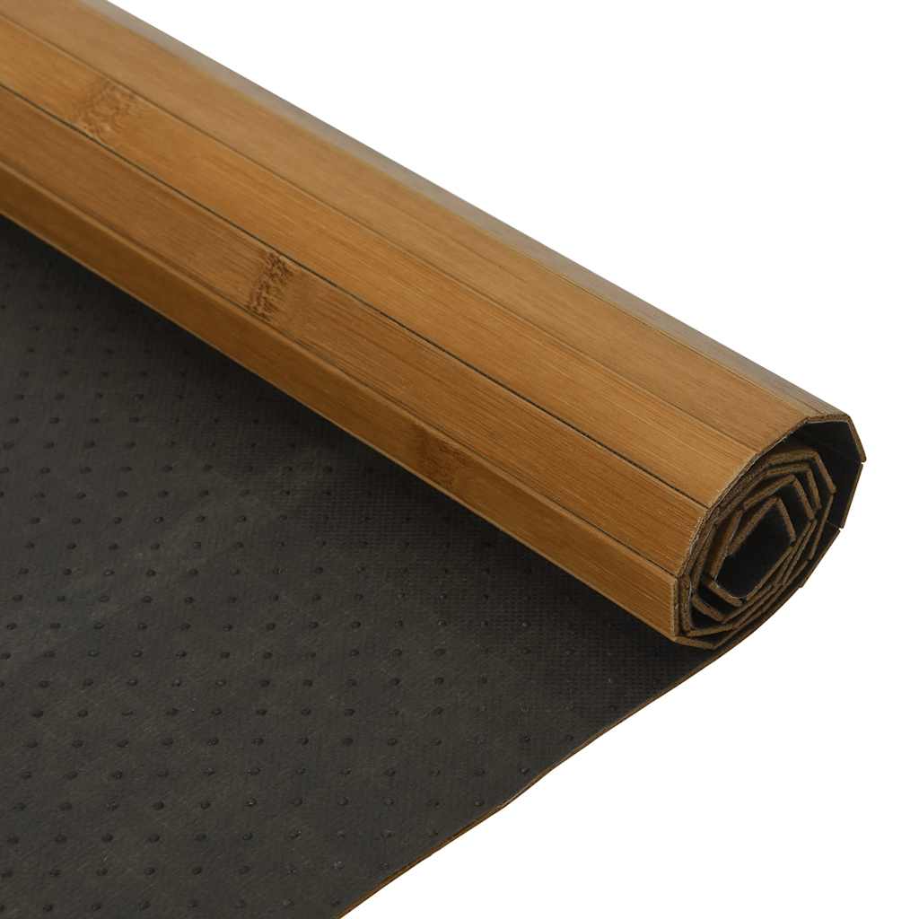 Teppich Rechteckig Braun 100x200 cm Bambus