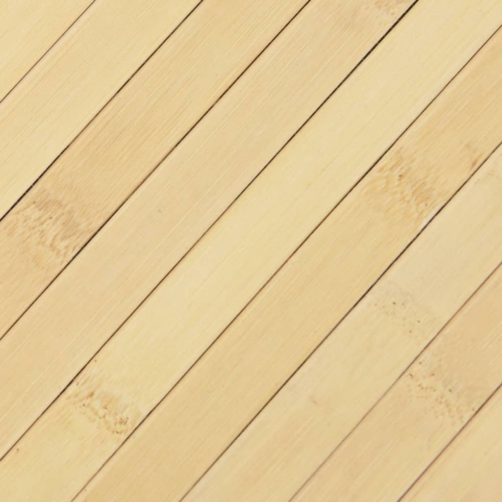 Teppich Rechteckig Hell Natur 100x300 cm Bambus