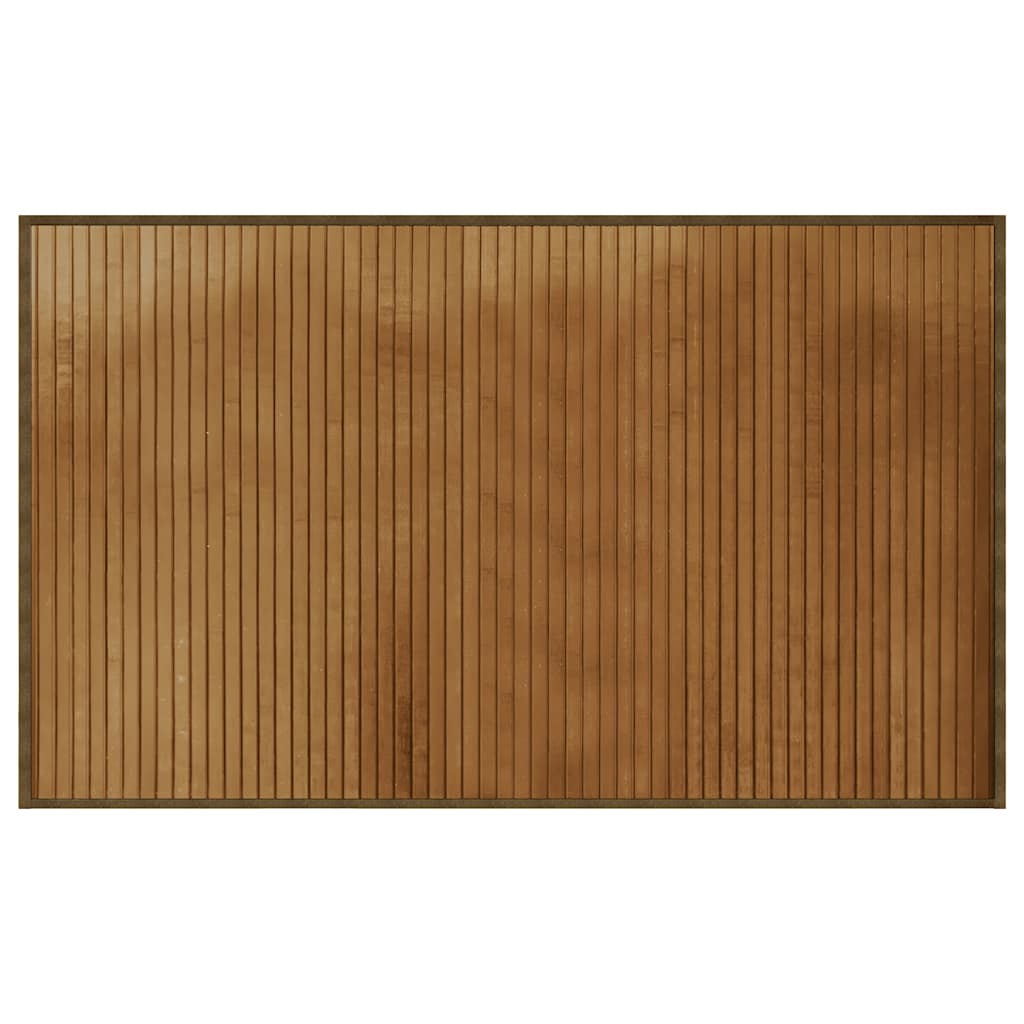 Teppich Rechteckig Braun 60x100 cm Bambus