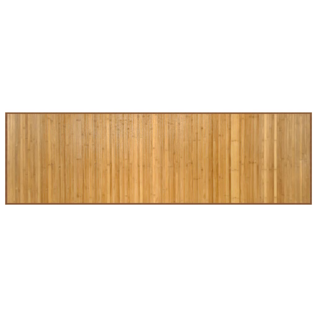 Teppich Rechteckig Natur 60x200 cm Bambus