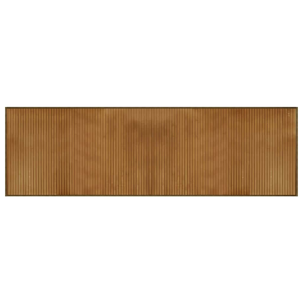 Teppich Rechteckig Braun 60x200 cm Bambus