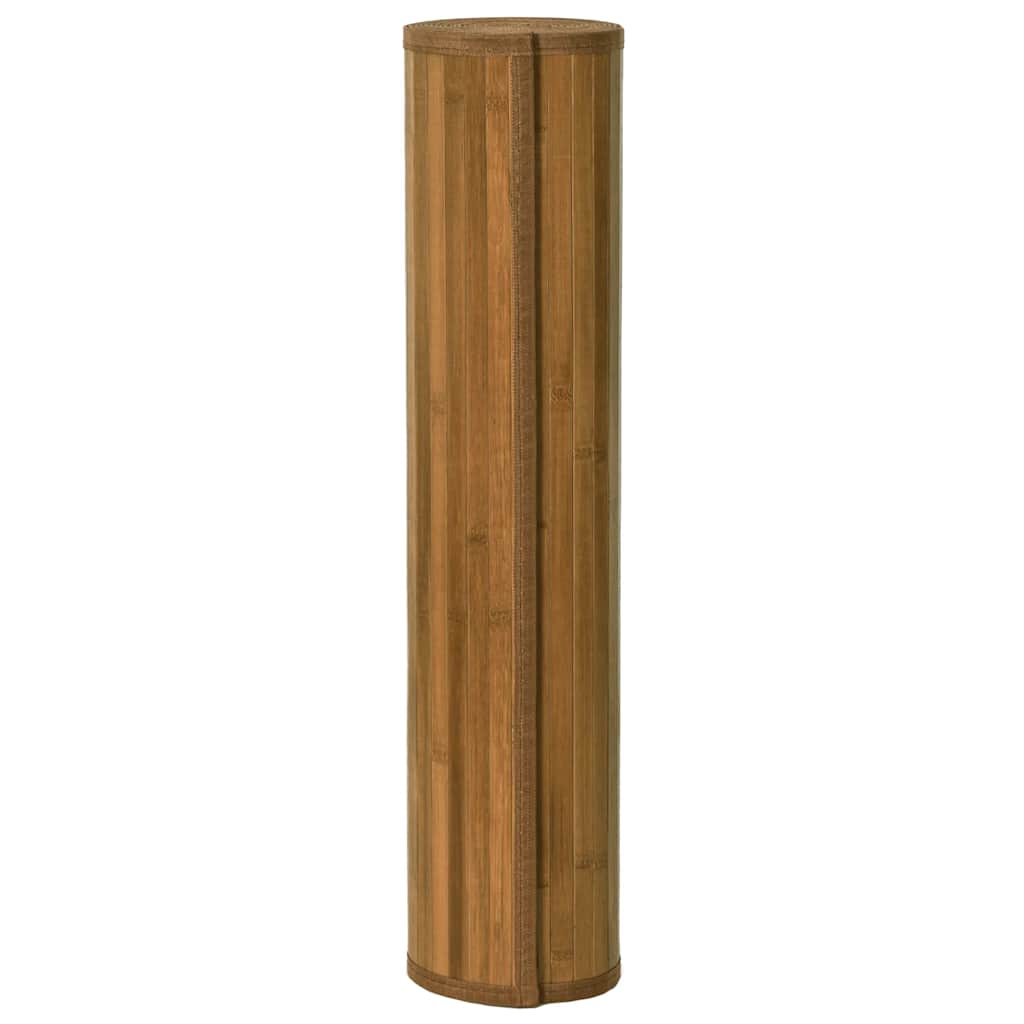 Teppich Rechteckig Braun 60x200 cm Bambus