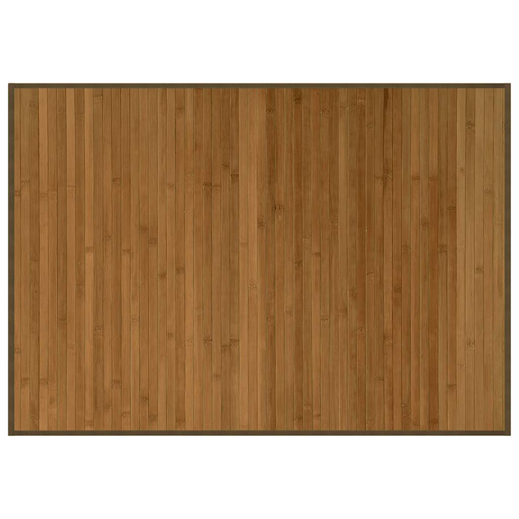 Teppich Rechteckig Braun 70x100 cm Bambus