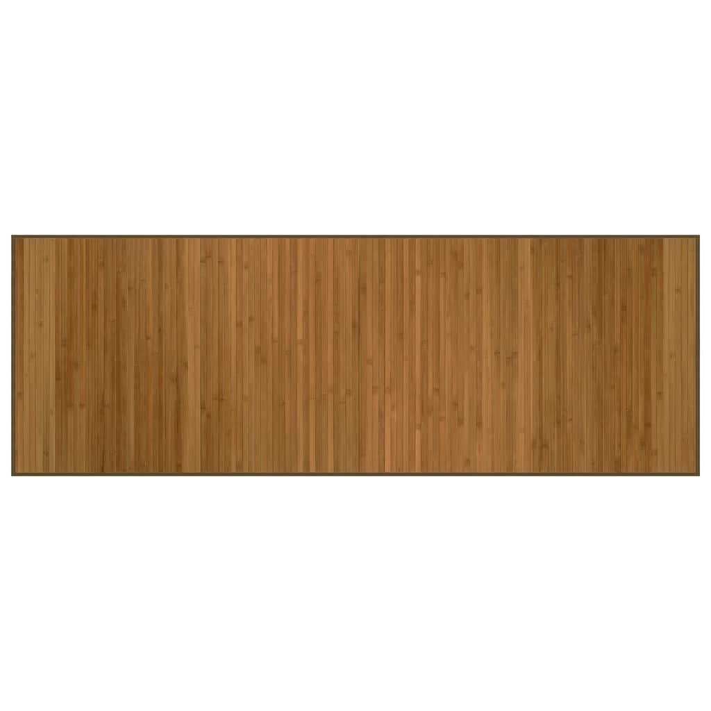 Teppich Rechteckig Braun 70x200 cm Bambus