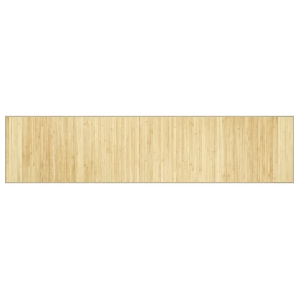 Teppich Rechteckig Hell Natur 70x300 cm Bambus