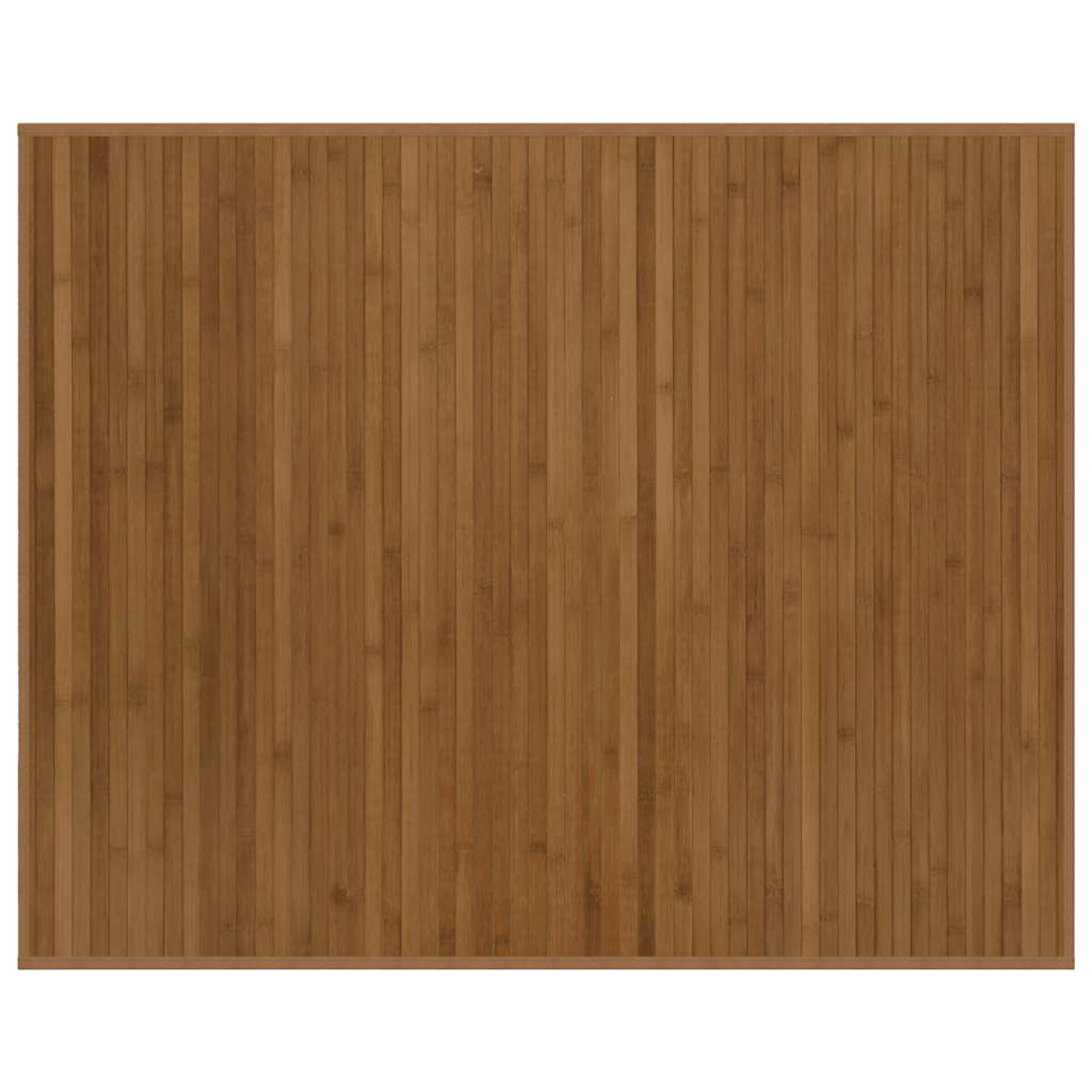 Teppich Rechteckig Braun 80x100 cm Bambus