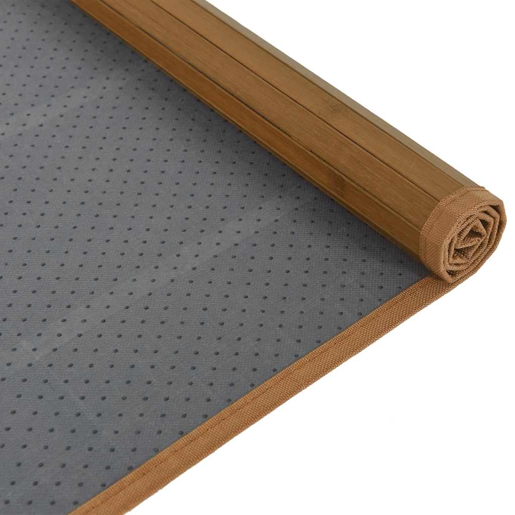 Teppich Rechteckig Braun 80x100 cm Bambus