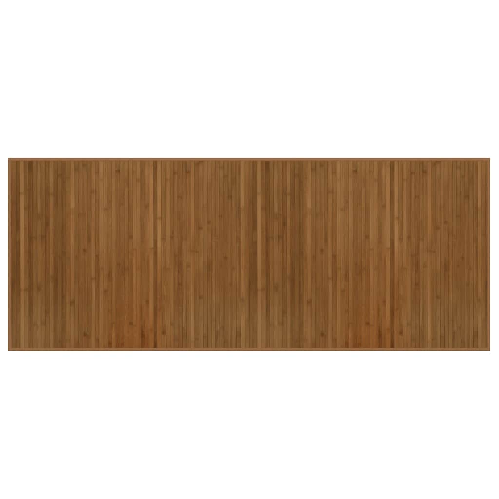Teppich Rechteckig Braun 80x200 cm Bambus