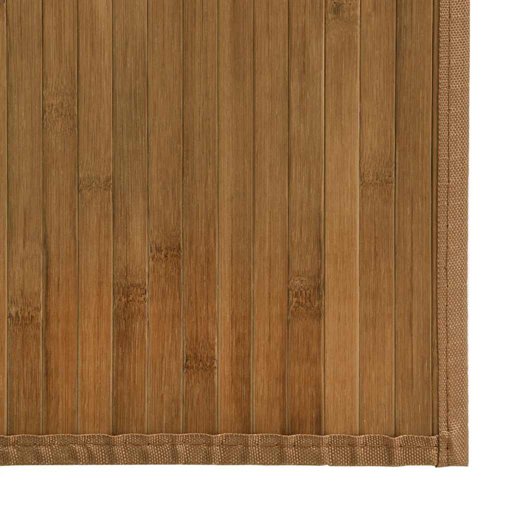 Teppich Rechteckig Braun 80x300 cm Bambus
