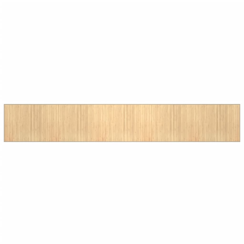 Teppich Rechteckig Hell Natur 80x1000 cm Bambus