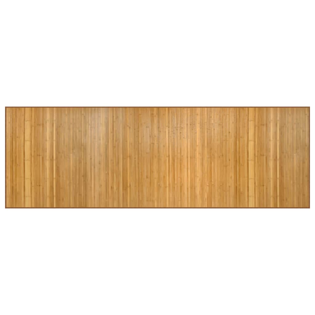 Teppich Rechteckig Natur 100x300 cm Bambus