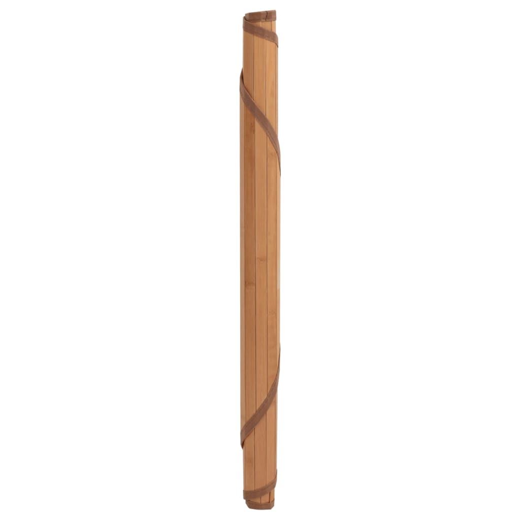 Teppich Rund Natur 60 cm Bambus