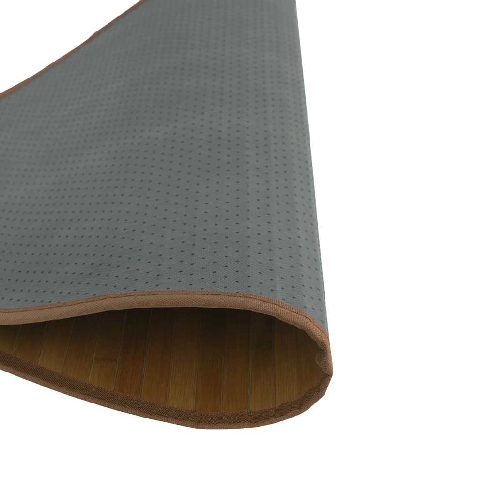 Teppich Rund Braun 100 cm Bambus