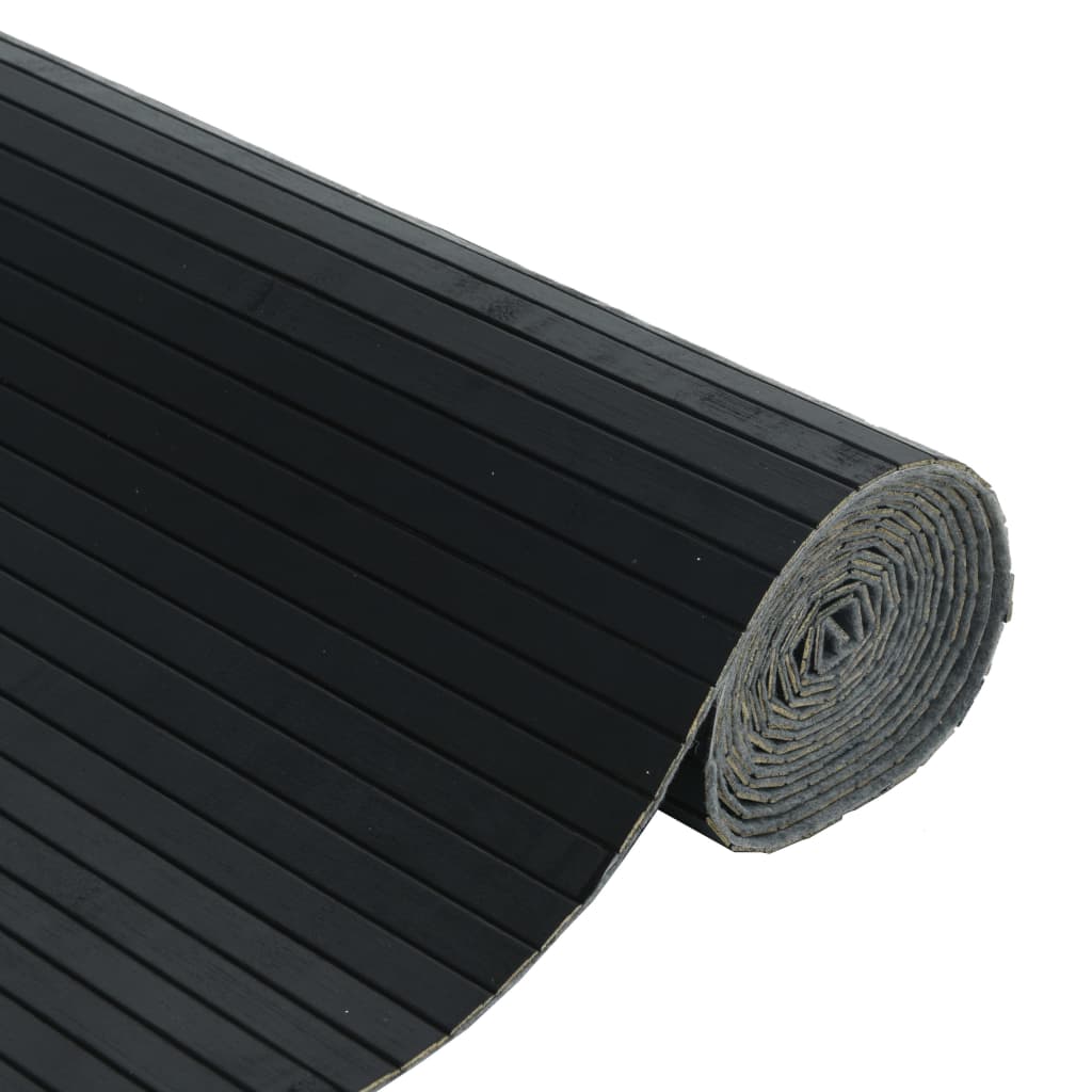 Paravent Schwarz Breite 400 cm Höhe 165 cm Bambus