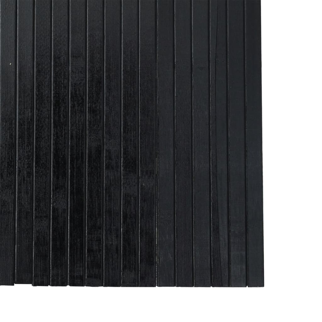 Paravent Schwarz Breite 400 cm Höhe 165 cm Bambus