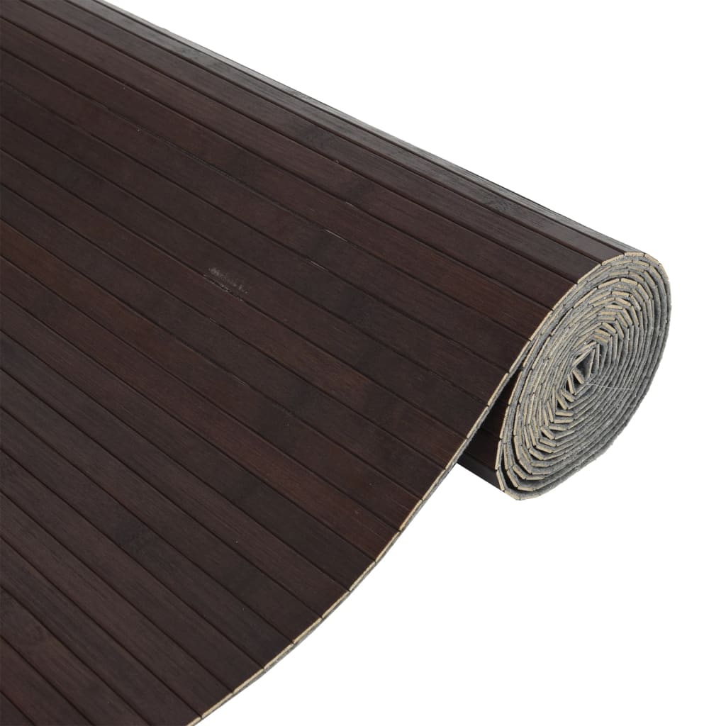 Paravent Dunkelbraun Breite 400 cm Höhe 165 cm Bambus