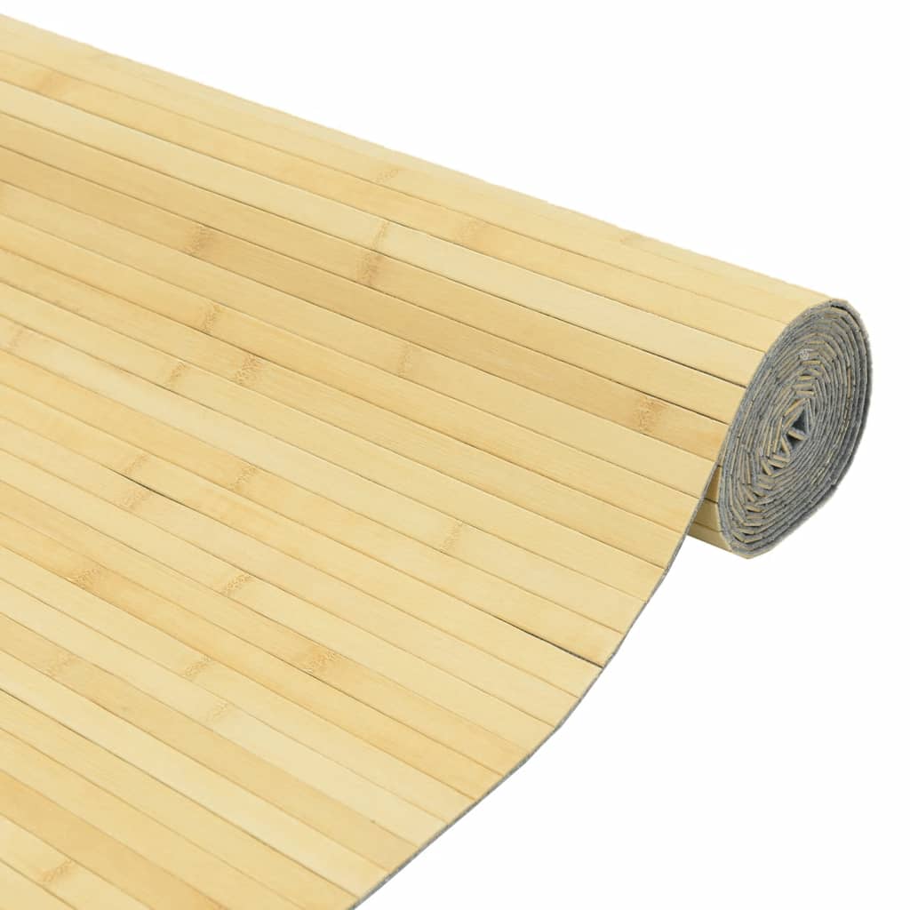 Paravent Hell Natur Breite 600 cm Höhe 165 cm Bambus
