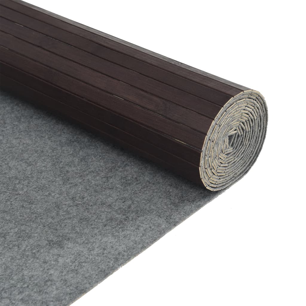 Paravent Dunkelbraun Breite 600 cm Höhe 165 cm Bambus