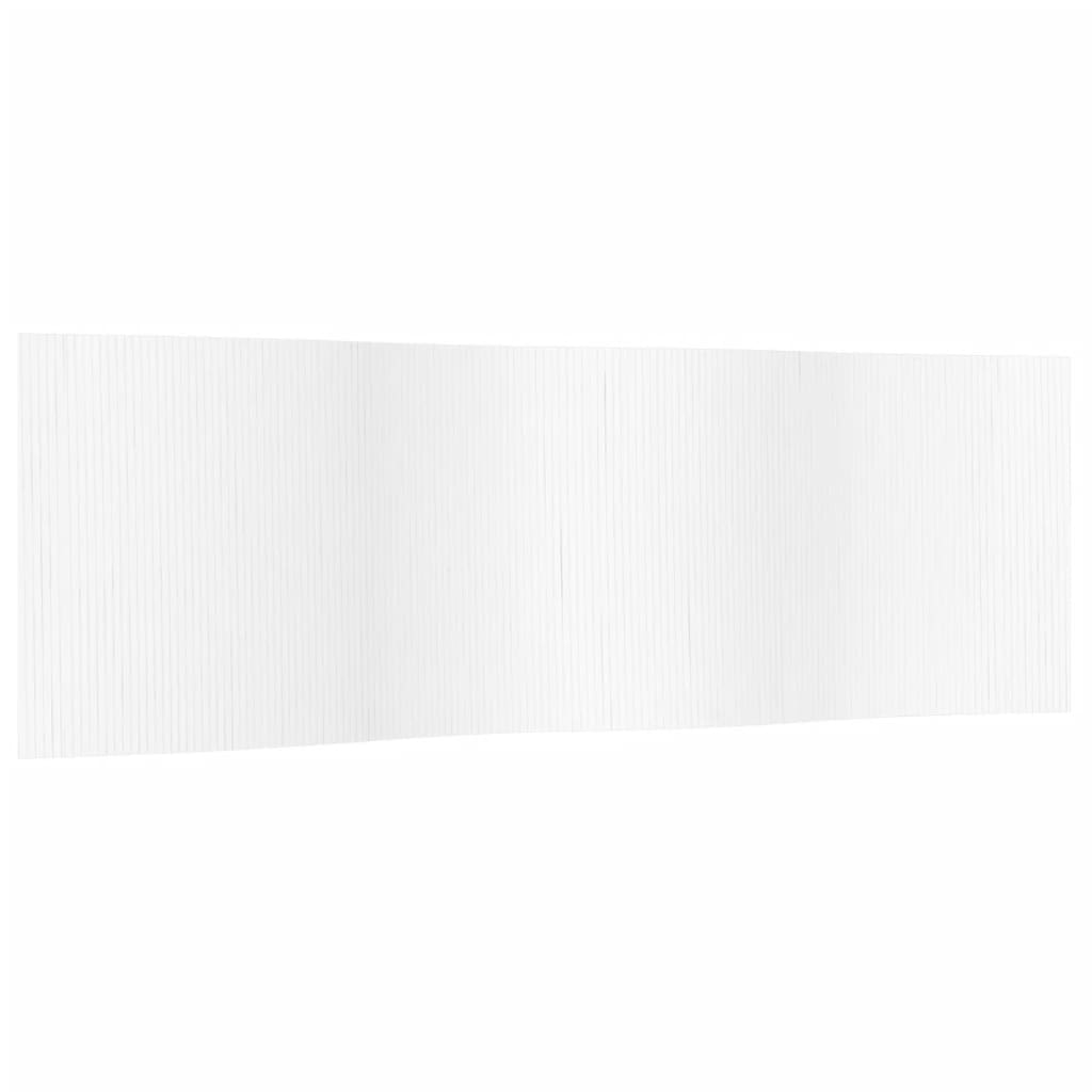 Paravent Weiß Breite 600 cm Höhe 165 cm Bambus