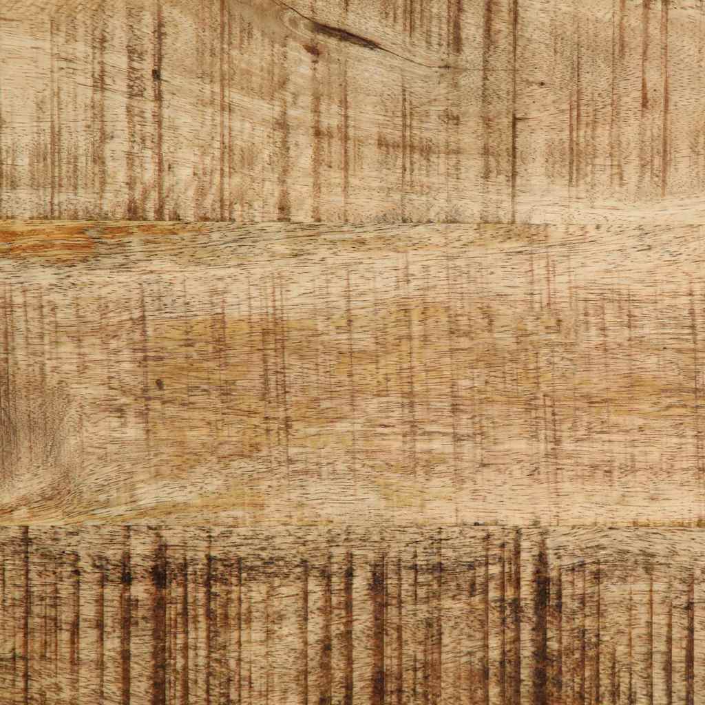 Beistelltisch mit Regal Braun 45 x 45 x 45 cm Massivholz Mango