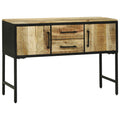 Konsolentisch mit Tür Braun 100 x 35 x 70 cm Massivholz Mango