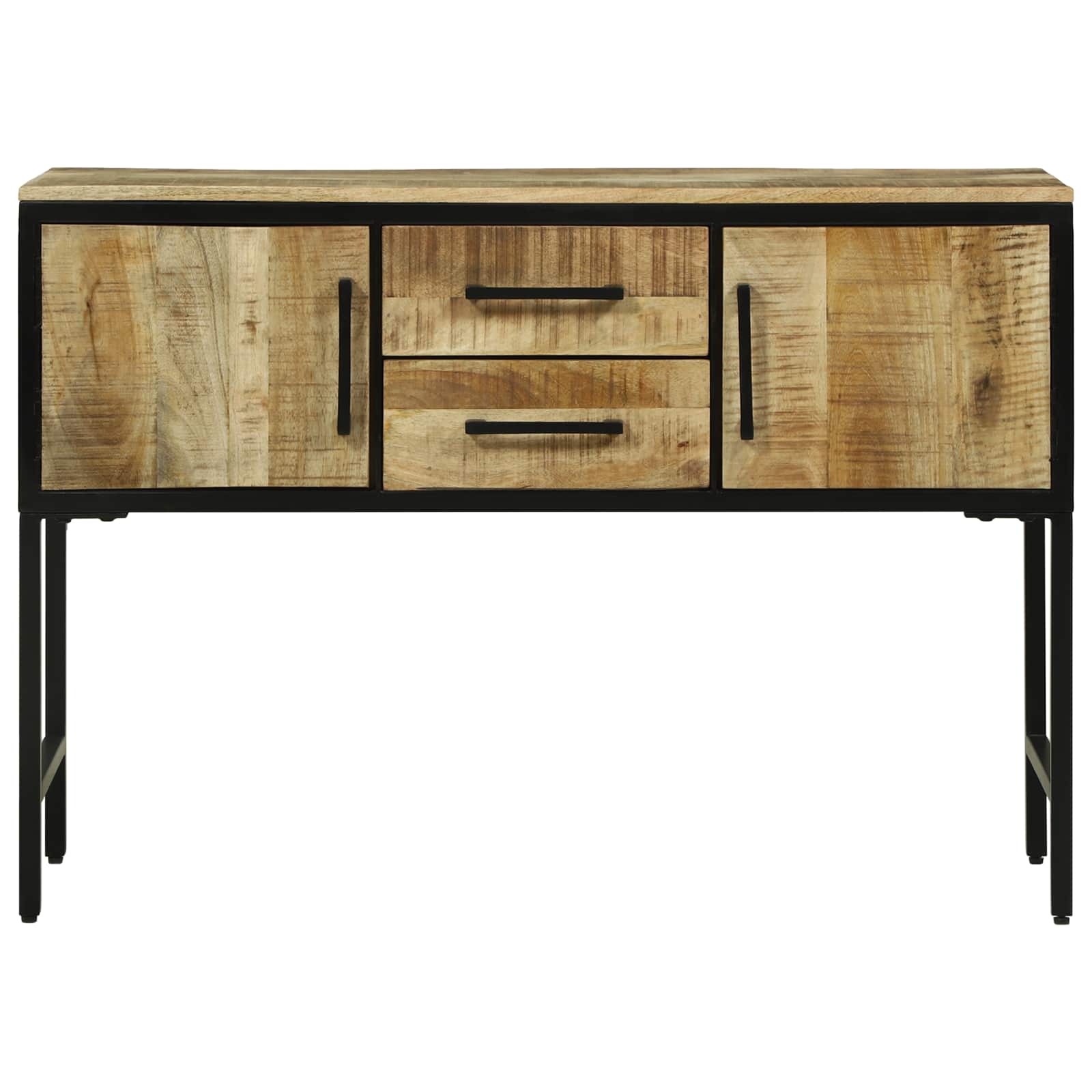 Konsolentisch mit Tür Braun 100 x 35 x 70 cm Massivholz Mango