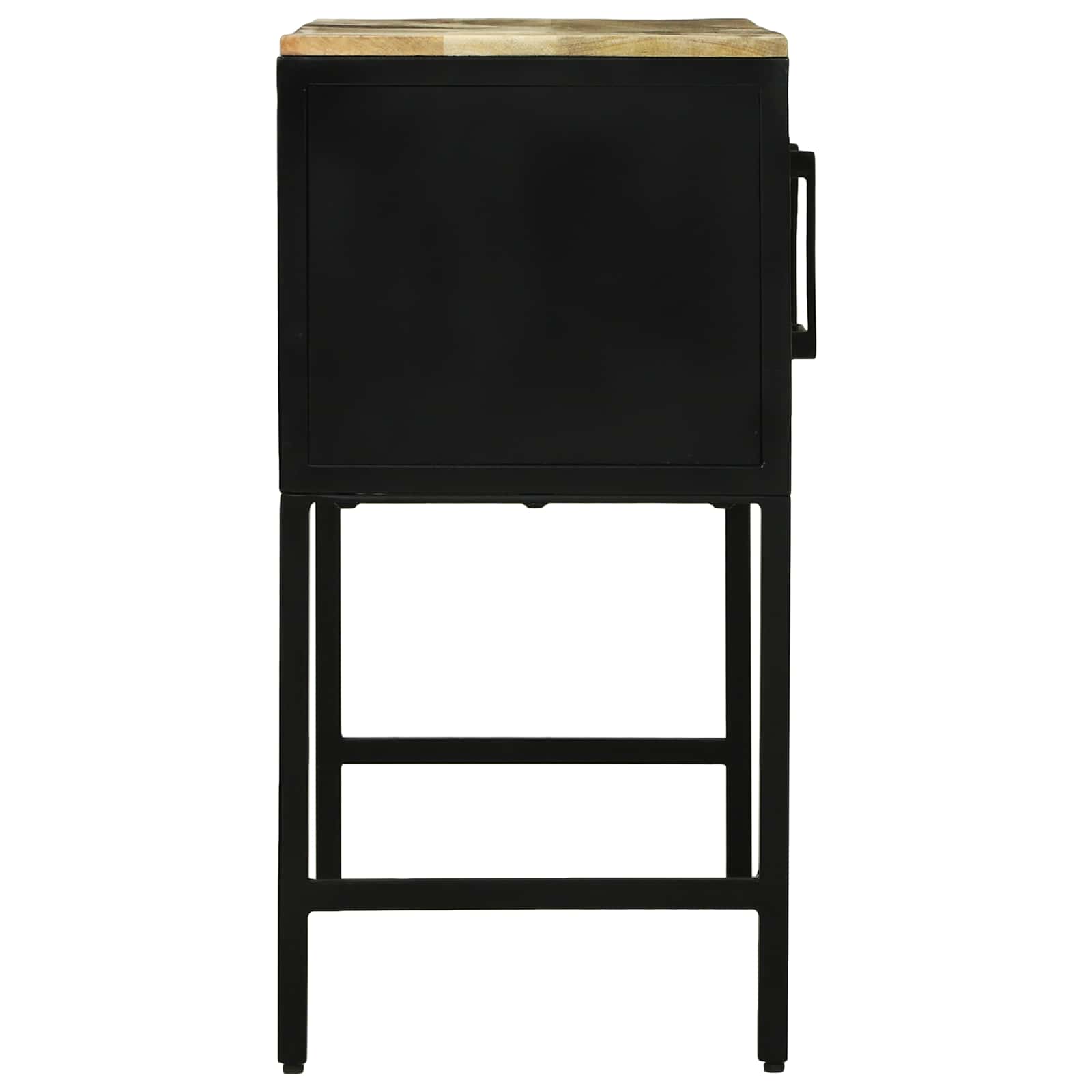 Konsolentisch mit Tür Braun 100 x 35 x 70 cm Massivholz Mango