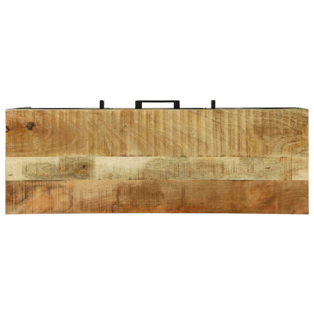 Konsolentisch mit Tür Braun 100 x 35 x 70 cm Massivholz Mango