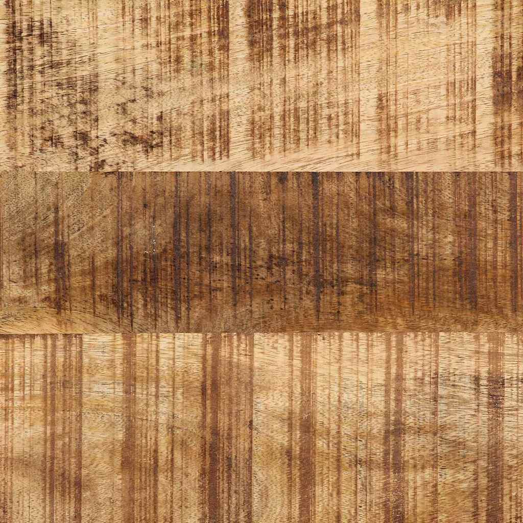 Wandspiegel Schwarz und Braun 70 x 2 x 70 cm Massivholz Akazie