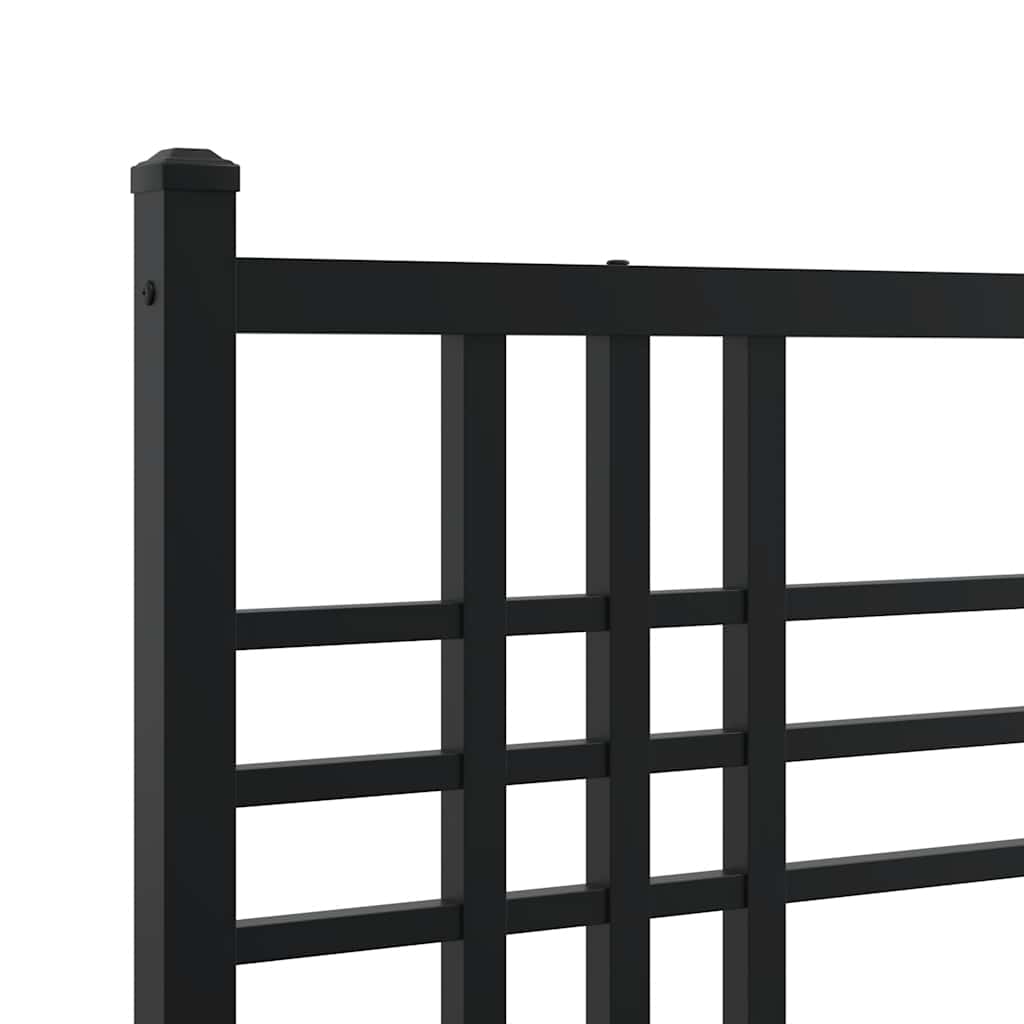 Ersatz-Kopfteil Metall Schwarz 100 cm