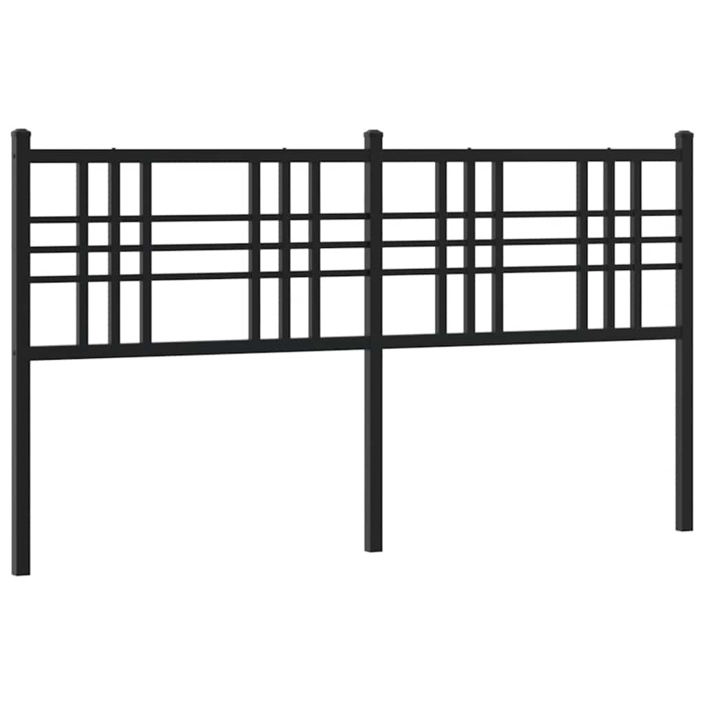 Ersatz-Kopfteil Metall Schwarz 160 cm