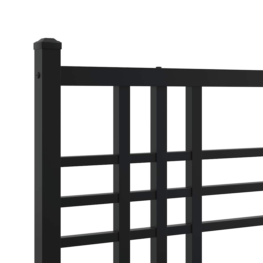 Ersatz-Kopfteil Metall Schwarz 193 cm