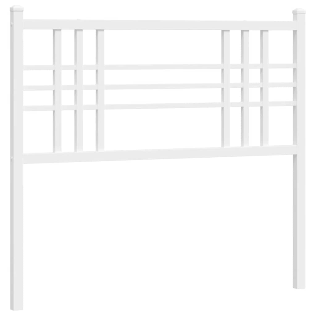Ersatz-Kopfteil Metall Weiß 100 cm