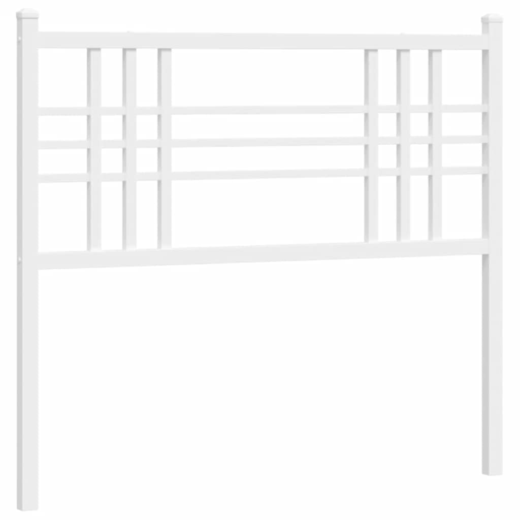 Ersatz-Kopfteil Metall Weiß 107 cm