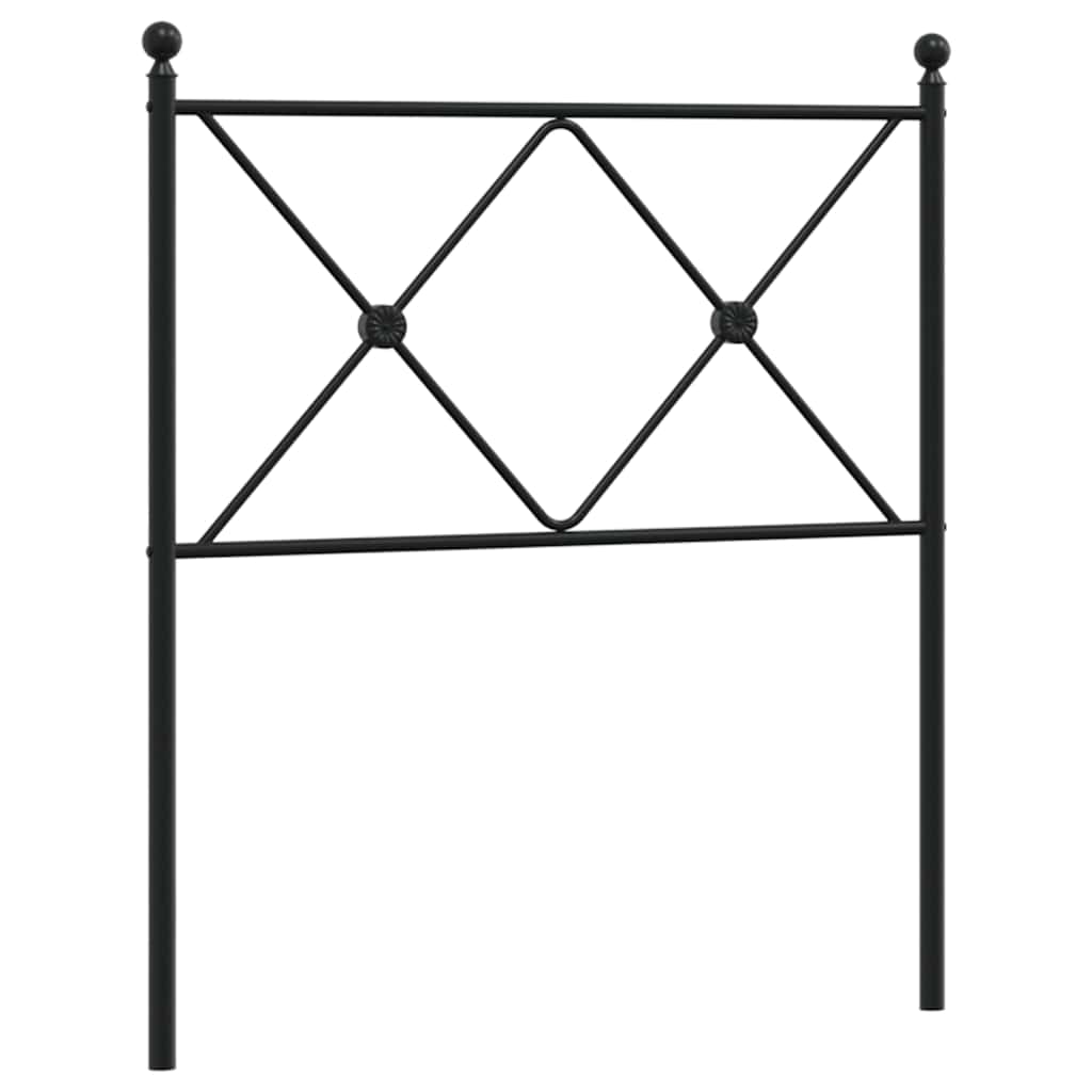 Ersatz-Kopfteil Metall Schwarz 80 cm