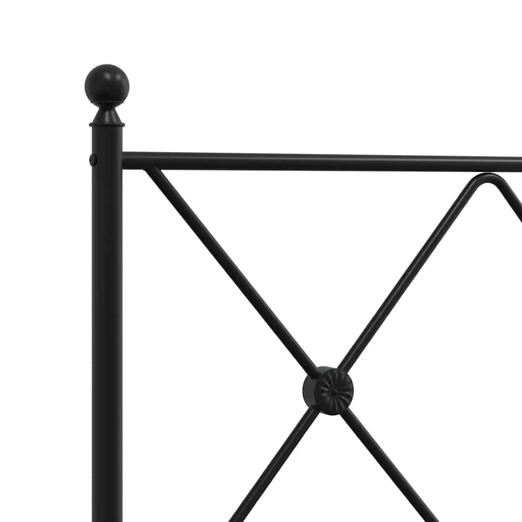 Ersatz-Kopfteil Metall Schwarz 80 cm