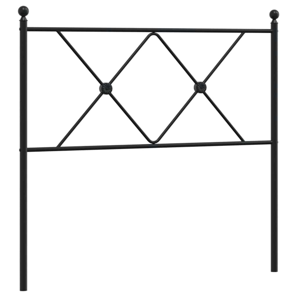 Ersatz-Kopfteil Metall Schwarz 90 cm