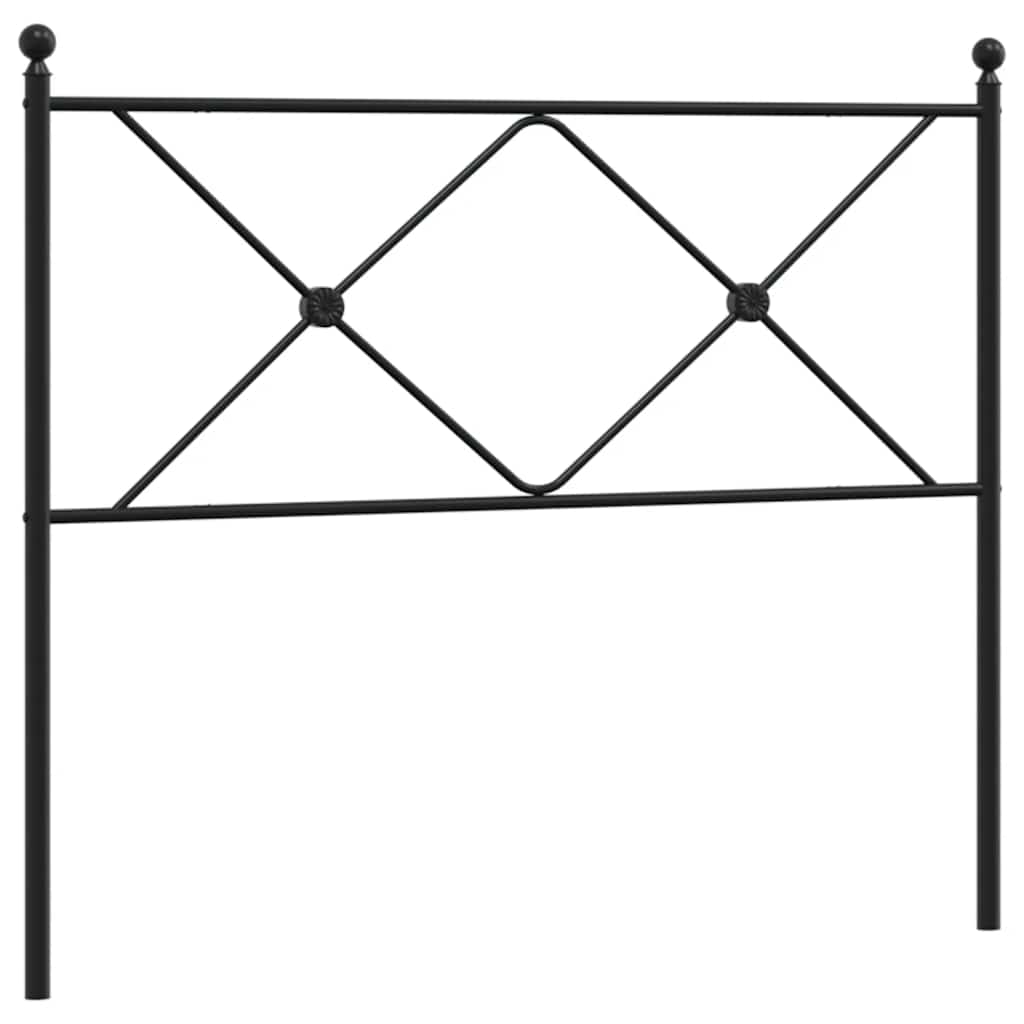 Ersatz-Kopfteil Metall Schwarz 107 cm