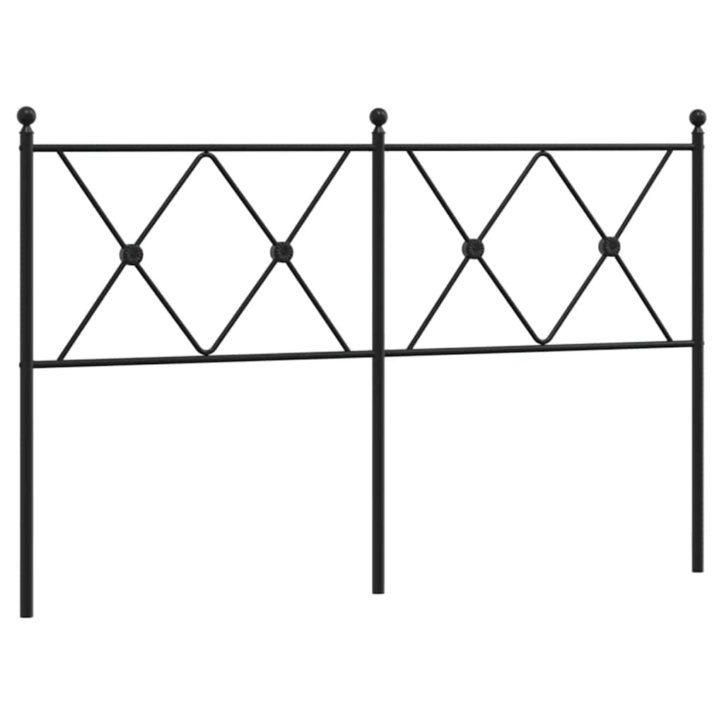 Ersatz-Kopfteil Metall Schwarz 137 cm