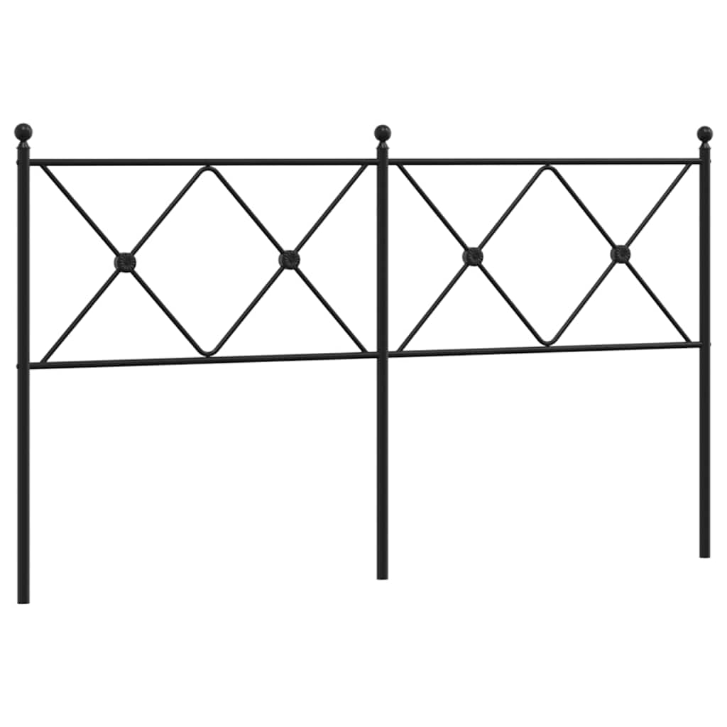 Ersatz-Kopfteil Metall Schwarz 160 cm