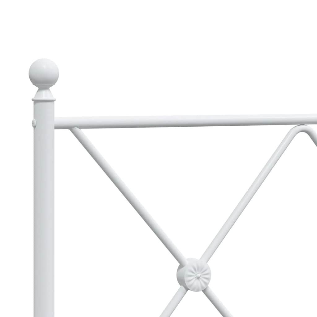 Ersatz-Kopfteil Metall Weiß 75 cm