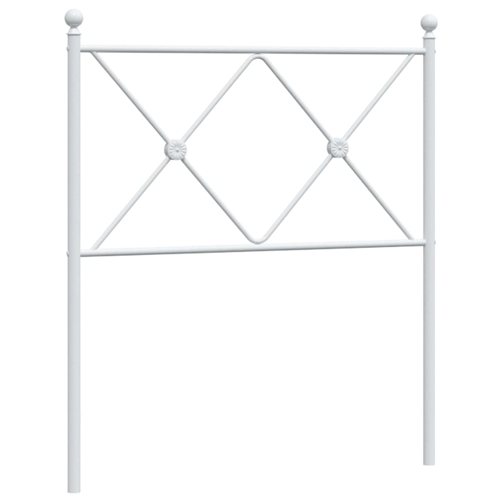 Ersatz-Kopfteil Metall Weiß 80 cm
