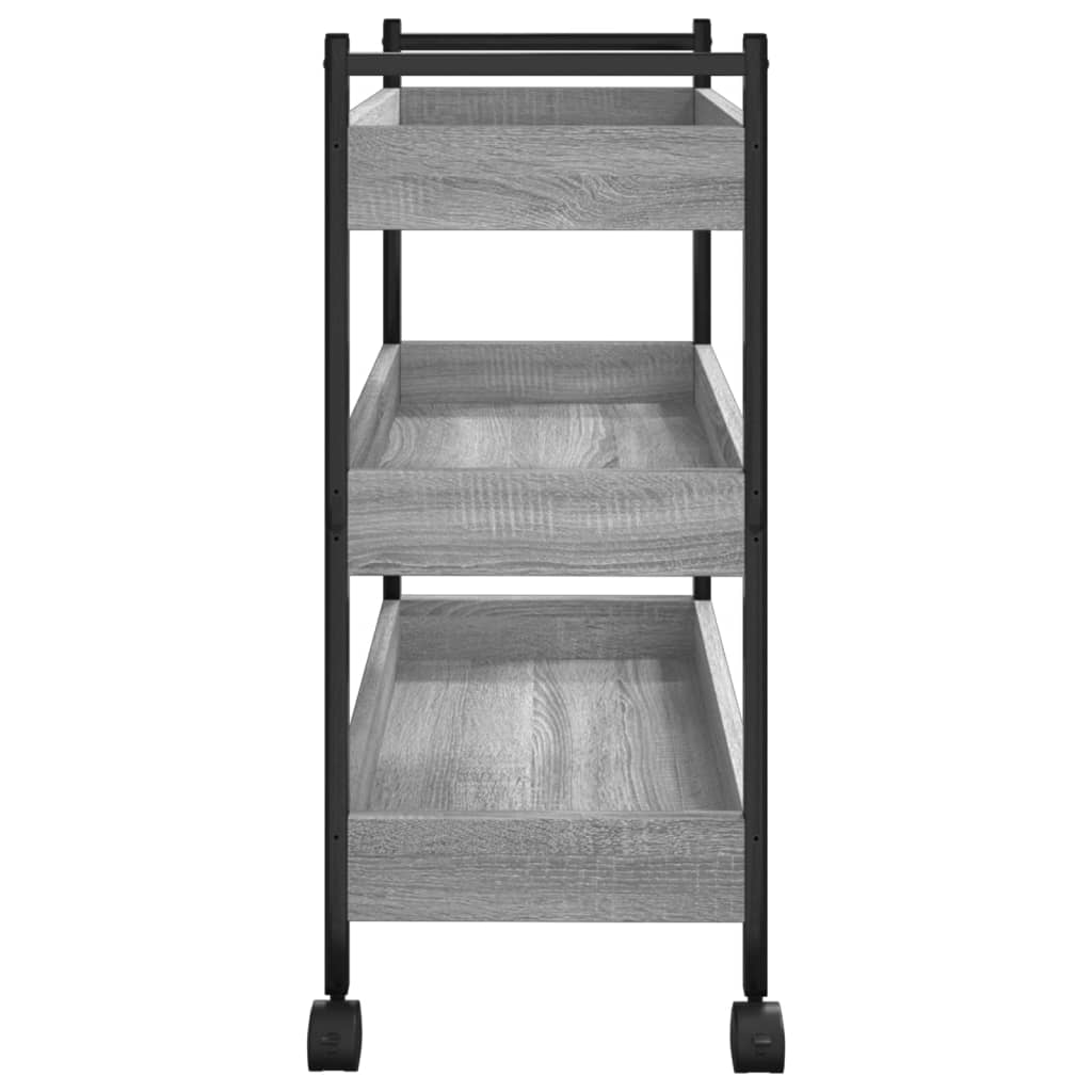 Küchenwagen Grau Sonoma 50x30x70 cm Holzwerkstoff