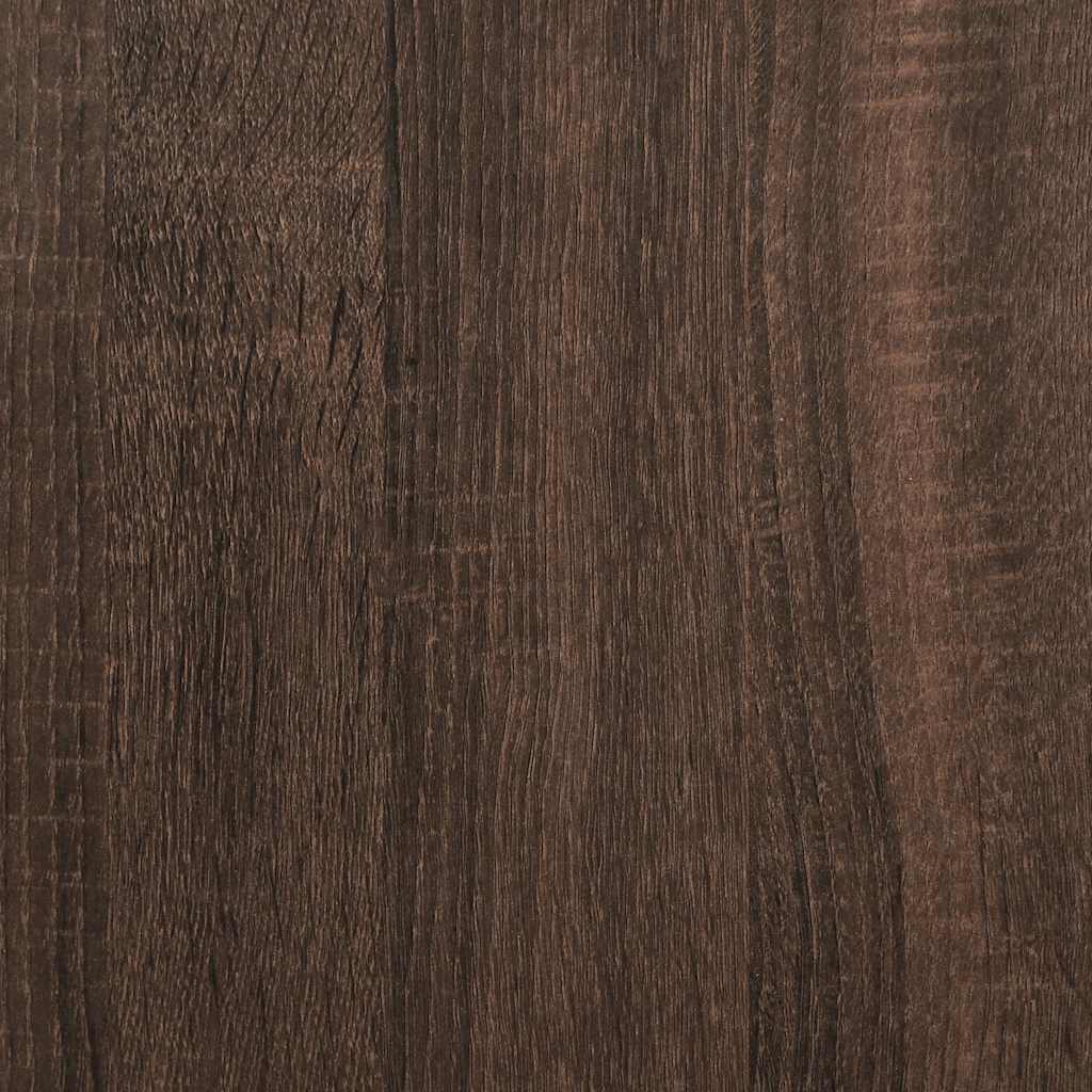 Waschbeckenunterschrank Braun Eiche 80x30x60 cm Holzwerkstoff