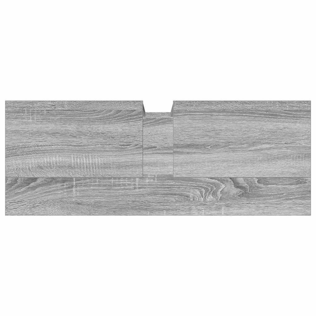 Waschbeckenunterschrank Grau Sonoma 80x30x60 cm Holzwerkstoff