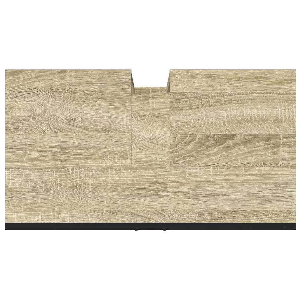 Waschbeckenunterschrank Sonoma-Eiche 60x33x60 cm Holzwerkstoff