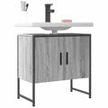 Waschbeckenunterschrank Grau Sonoma 60x33x60 cm Holzwerkstoff
