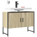Waschbeckenunterschrank Sonoma-Eiche 80x33x60 cm Holzwerkstoff