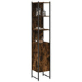 Badschrank Räuchereiche 33x33x185,5 cm Holzwerkstoff